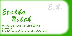 etelka milch business card